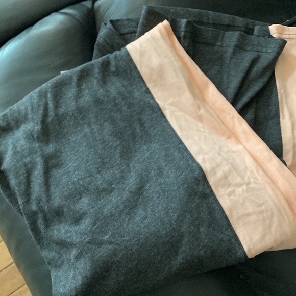 Saye dark grey Block Stripe Wide Leg Trousers joggers Sz M - Picture 9 of 11